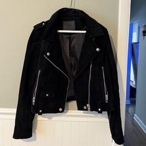 Blank NYC Black Suede Leather Jacket